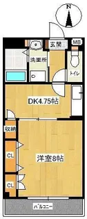 サンフィールド姪浜【4階】の間取り