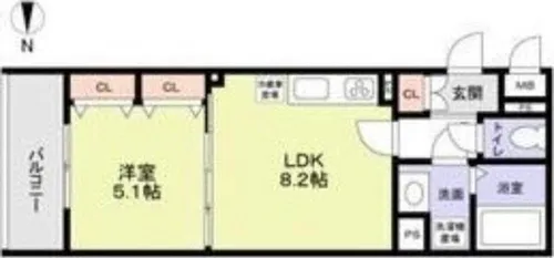 大阪府守口市大庭町1丁目【アパート】の間取り