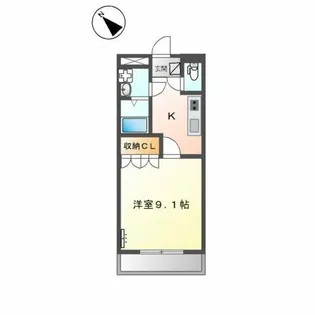 ブルーサンズ セントラル【2階】の間取り