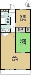 アンジェリー東海【2C号室】の間取り