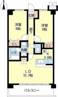 ヴェルドミールⅡ【5階】の間取り