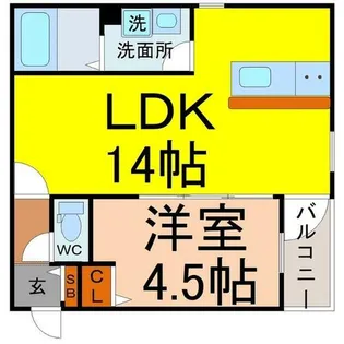 愛知県名古屋市中川区中野本町1丁目【アパート】の間取り