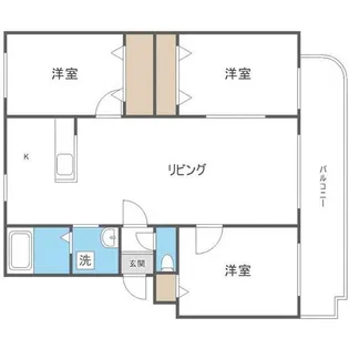 パークハイツG【3階】の間取り