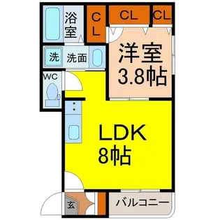 愛知県名古屋市熱田区明野町【アパート】の間取り