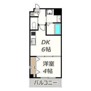 TERRA山之内Ⅱ【401号室】の間取り