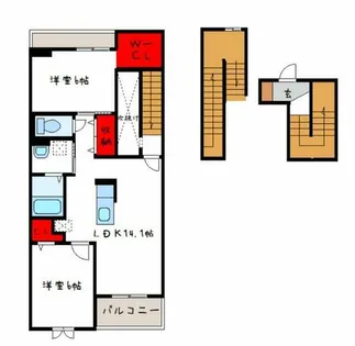 ビラ・アリエッタ【1階】の間取り