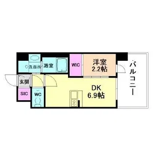 セレニテ十三ミラク【9階】の間取り