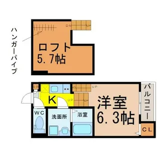 Luce花目【1階】の間取り