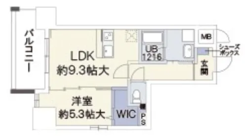 大阪府大阪市中央区松屋町【マンション】の間取り