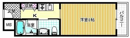 天美ハイツ【1階】の間取り