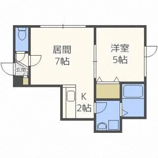 グレイス八軒【2階】の間取り