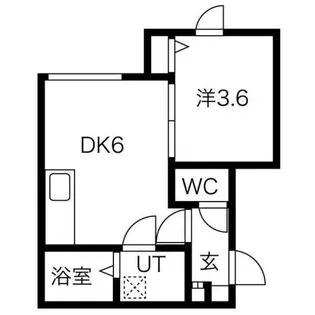 琴似ハウス・蒼【3階】の間取り