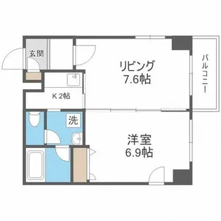 コンフォリア北三条【10階】の間取り