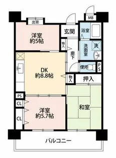 OPH堺少林寺【1-504号室】の間取り