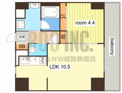 GLANZ高尾町【8階】の間取り