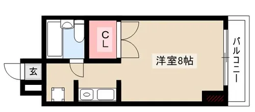 ブルーシャンピア芝川【0701号室】の間取り