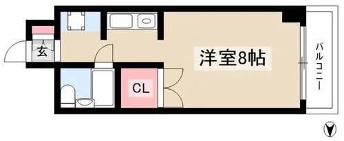 ブルーシャンピア芝川【0702号室】の間取り