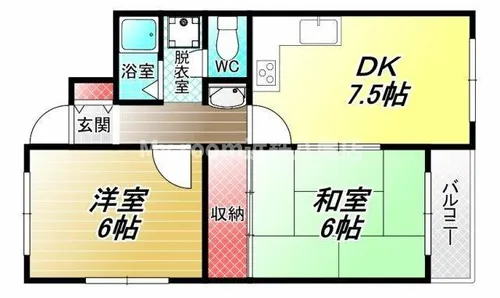 梅村ハイツ【3階】の間取り