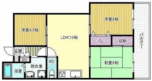 メゾンルミナスⅠ【2階】の間取り