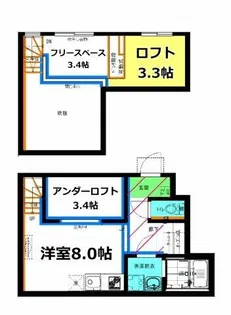 RadIAnce桜本町(レイディエンス桜本町)【1階】の間取り