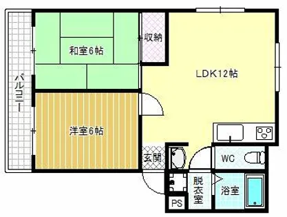 ECP富田林【3階】の間取り