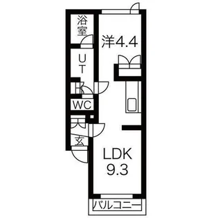 パレス24川村【205号室】の間取り