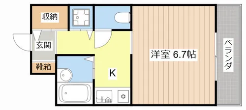 SUNVALLEY南草津【307号室】の間取り