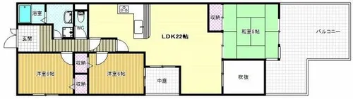 サンロード汐ノ宮【4階】の間取り