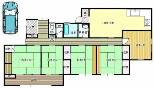 大阪府富田林市廿山2丁目【一戸建】の間取り