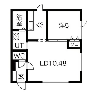 グローリー澄川【1階】の間取り
