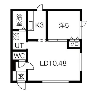 グローリー澄川【1階】の間取り