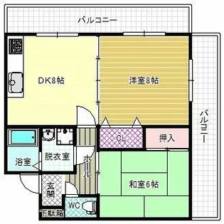 メゾンメイユール【3階】の間取り