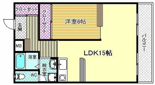 プリンセスⅡ【1階】の間取り