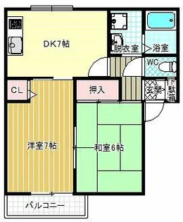 聖ソレアードA棟【2階】の間取り