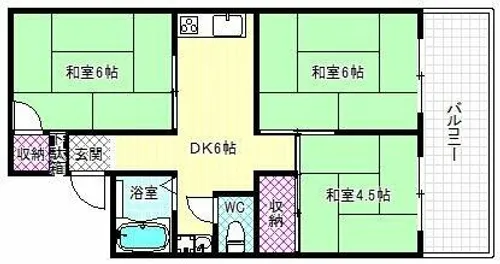 KMハイツ【2階】の間取り