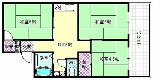 KMハイツ【2階】の間取り