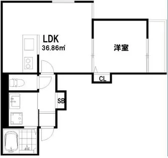 兵庫県尼崎市東園田町5丁目【マンション】の間取り
