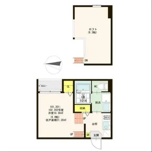 大阪府大阪市旭区大宮4丁目【アパート】の間取り