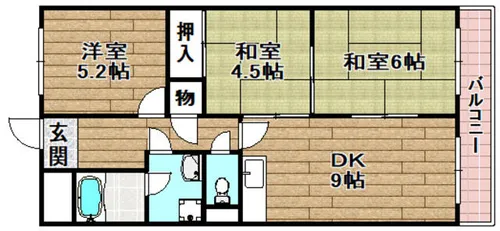 サカイコーポ【101号室】の間取り