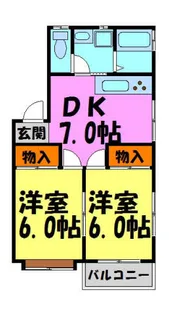 サンハイツ【201号室】の間取り