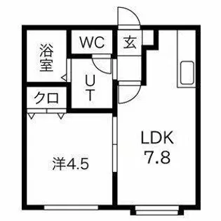 ノースカルム北32条【2階】の間取り