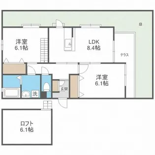 ラグナ・セカ【1階】の間取り