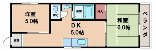 ファミリー本多【1階】の間取り