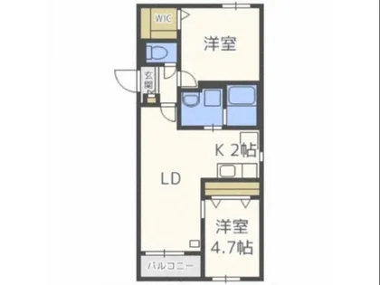 グランスター16【2階】の間取り