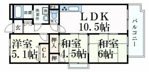 ファミール21【201号室】の間取り