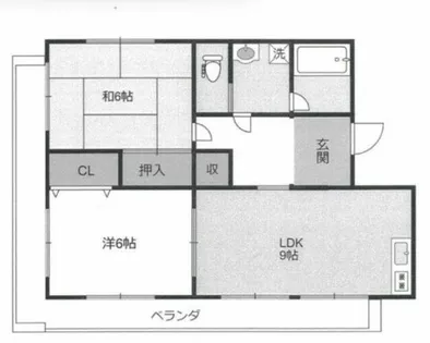 メゾンやすむろⅠ【3-E号室】の間取り