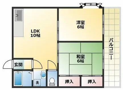 スカイハイツ【3階】の間取り