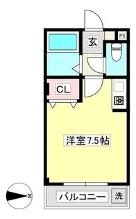 メゾン石川B【102号室】の間取り