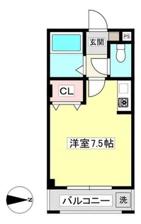 メゾン石川B【102号室】の間取り