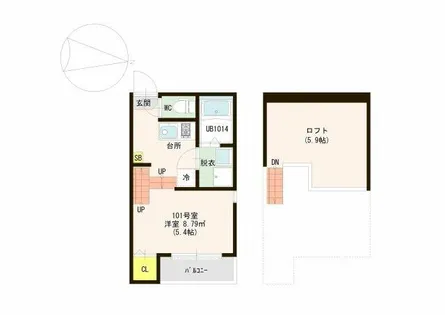 D.I.J.HOUSE【1階】の間取り